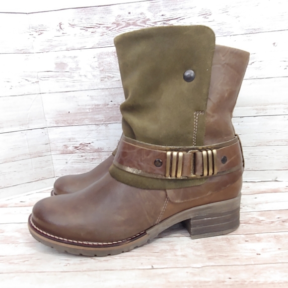 dromedaris Shoes - Dromedaris Kikka biker boots in olive